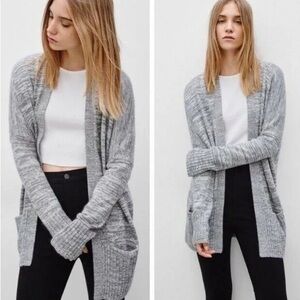 Aritzia Talula Open Drape Cardigan Sweater